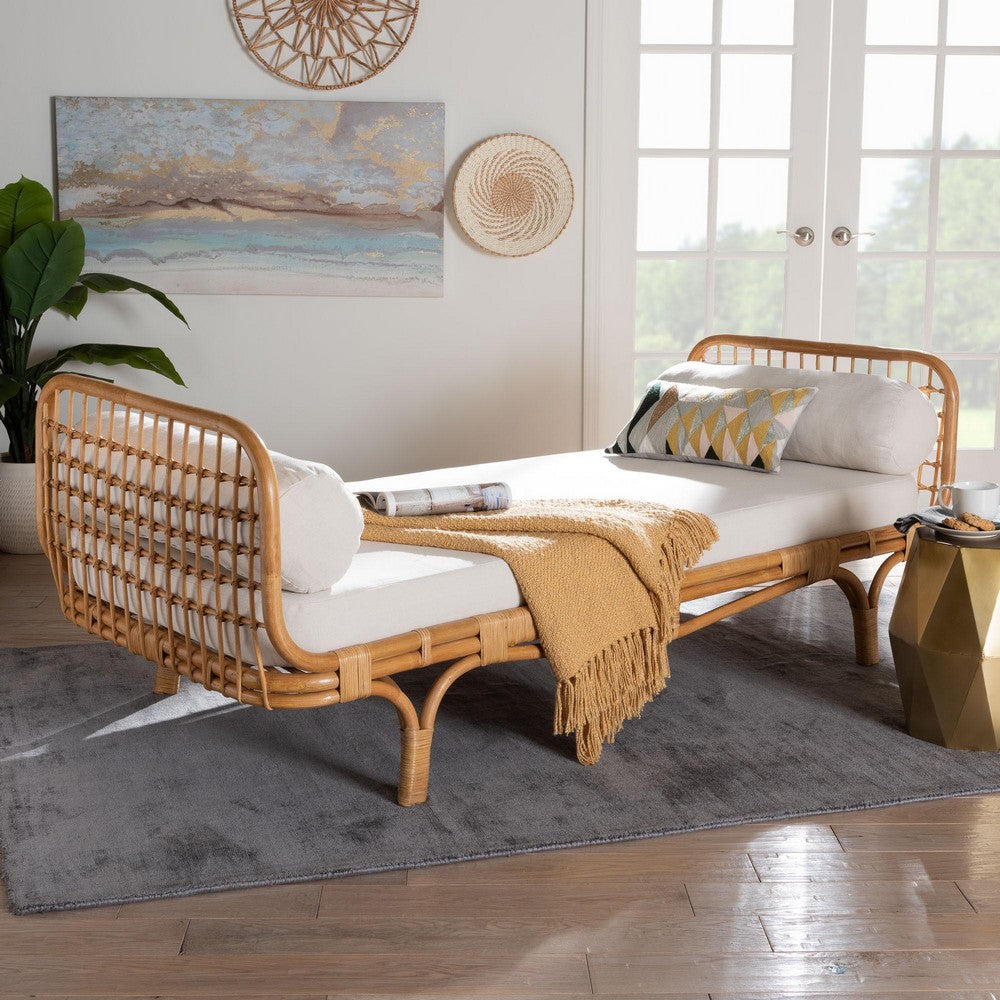bali & pari - Aiko Daybed in Light Honey - Aiko-Natural Rattan-Cushioned-Daybed view 7