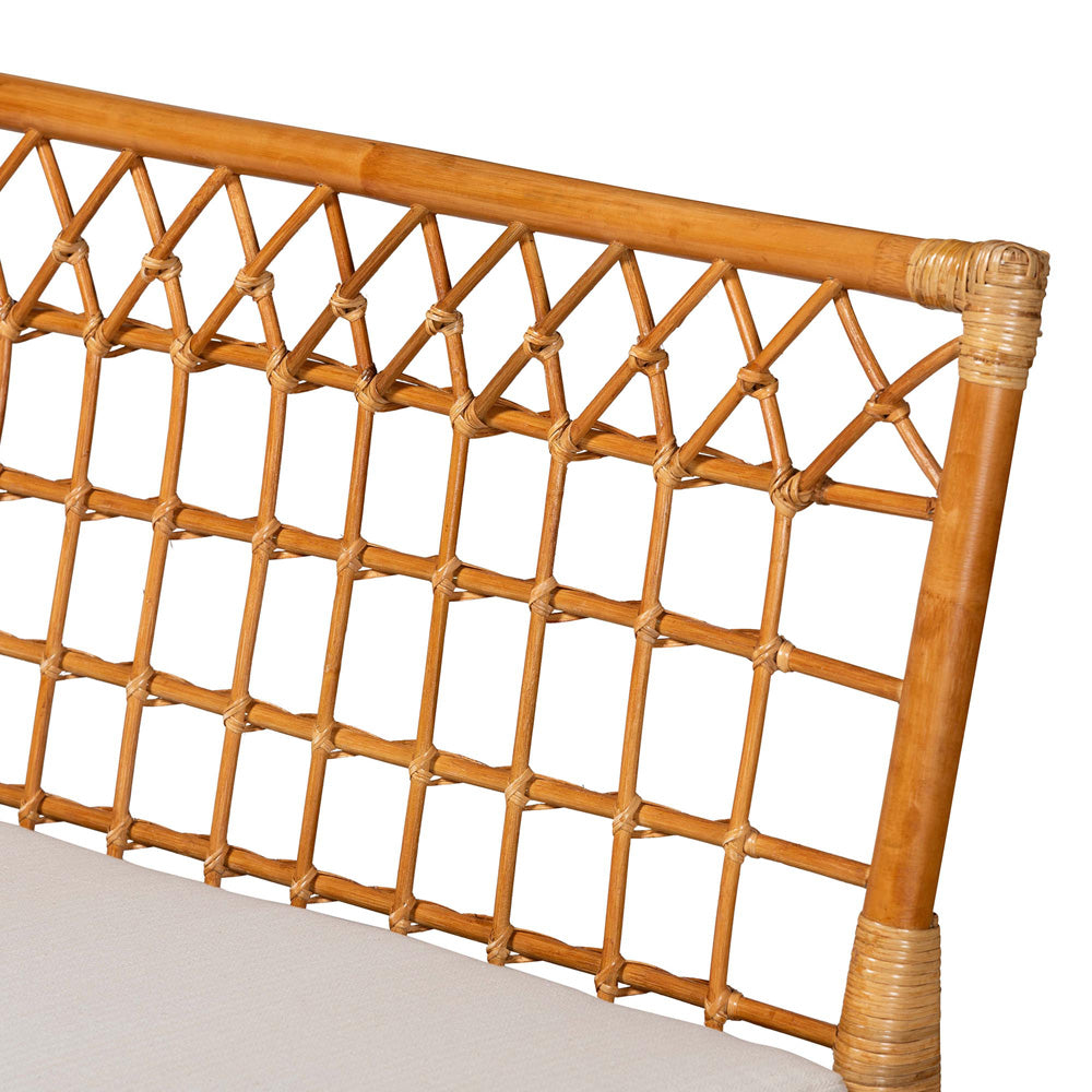 bali & pari - Aina Dining Set in White/Light Honey/Oak Brown - Aina-4PC Dining Nook Set view 6
