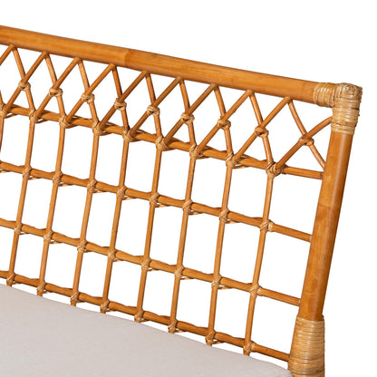 bali & pari - Aina Dining Set in White/Light Honey/Oak Brown - Aina-4PC Dining Nook Set view 6