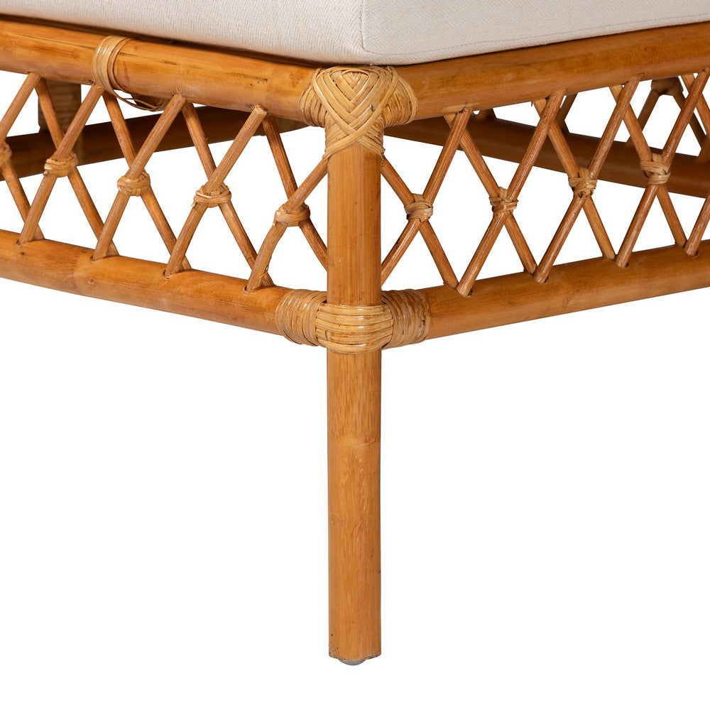 bali & pari - Aina Dining Set in White/Light Honey/Oak Brown - Aina-4PC Dining Nook Set view 7