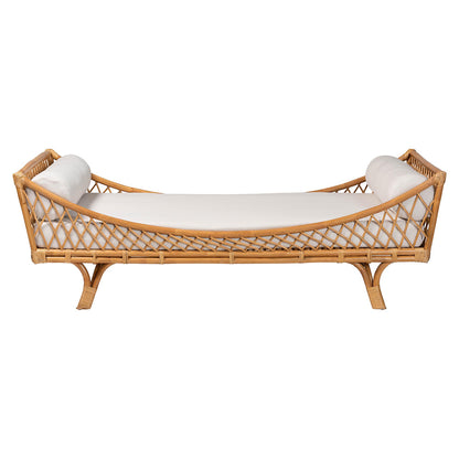 bali & pari - Akemi Daybed in Light Honey - Akemi-Natural Rattan-Cushioned-Daybed view 2