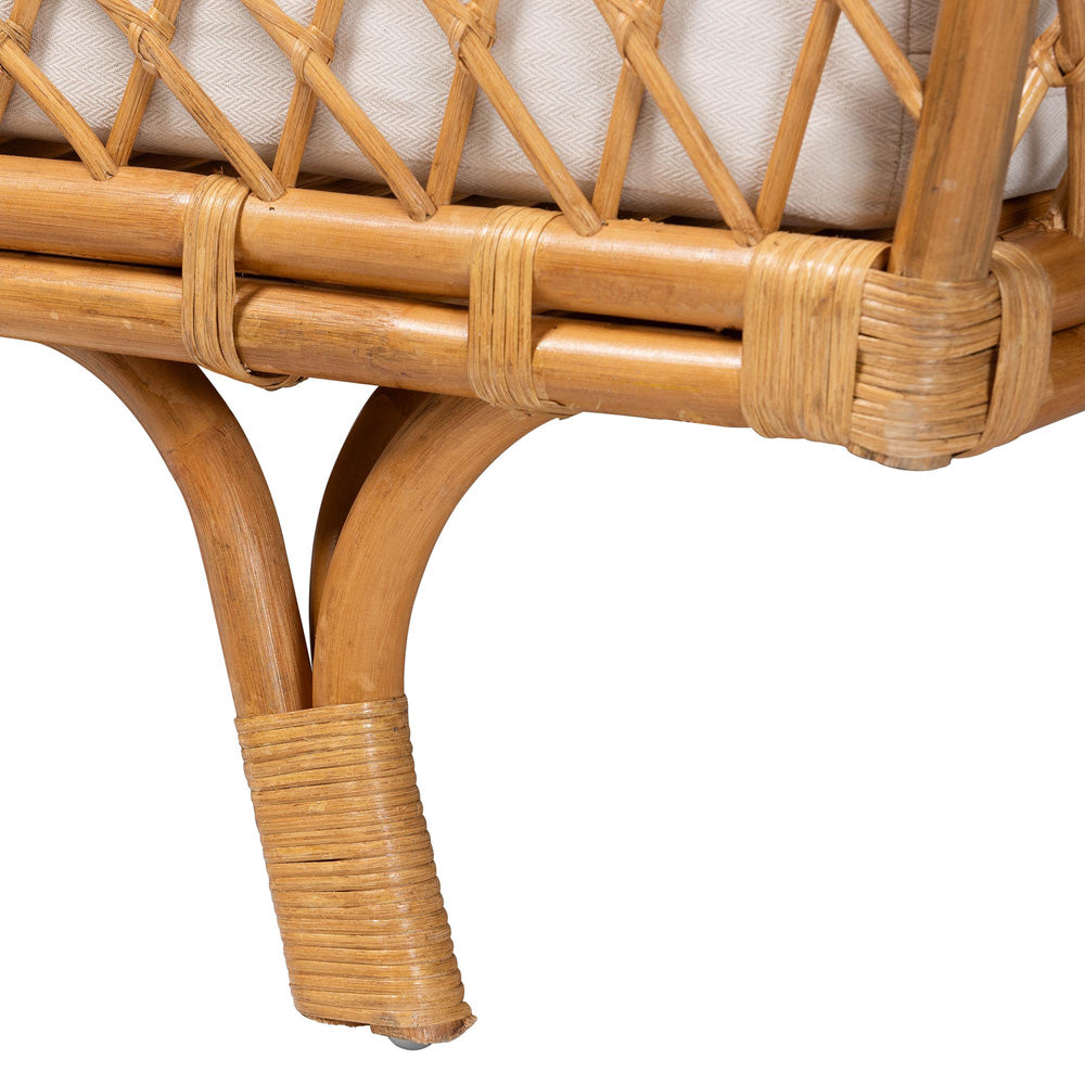 bali & pari - Akemi Daybed in Light Honey - Akemi-Natural Rattan-Cushioned-Daybed view 5