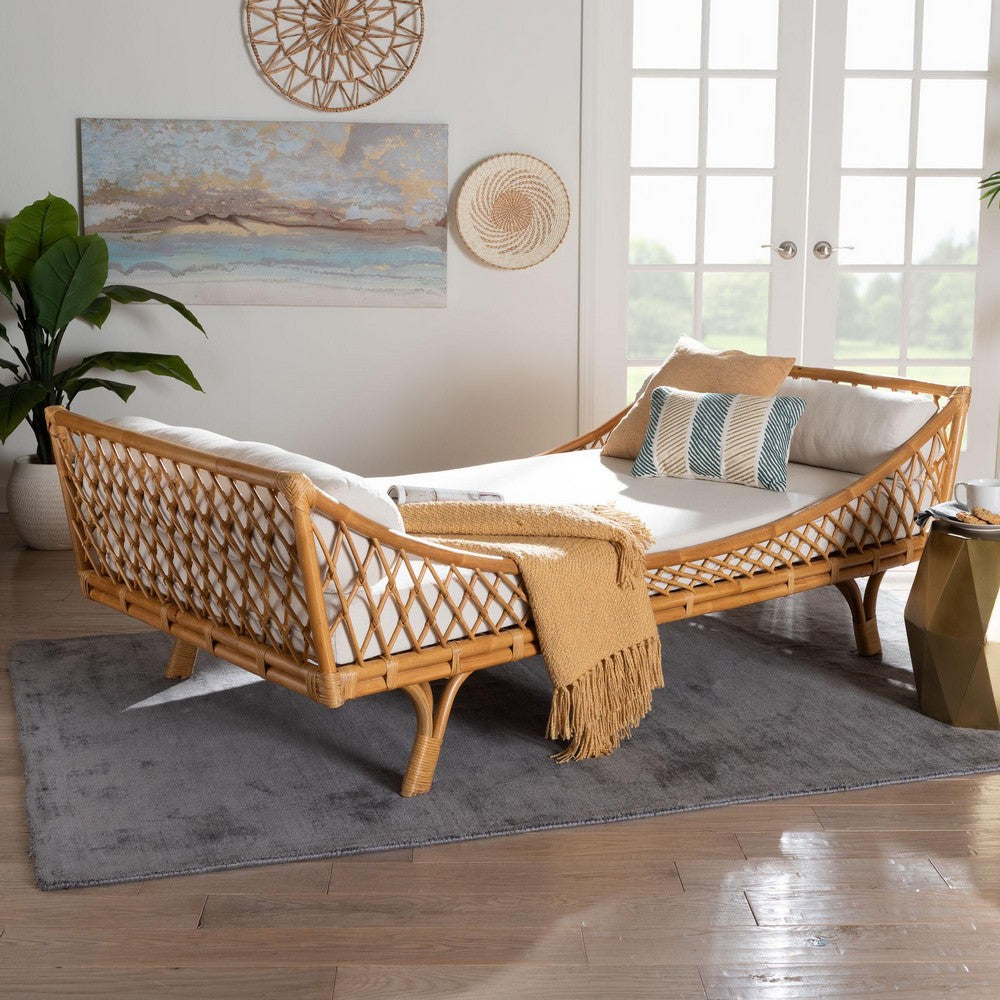 bali & pari - Akemi Daybed in Light Honey - Akemi-Natural Rattan-Cushioned-Daybed view 7