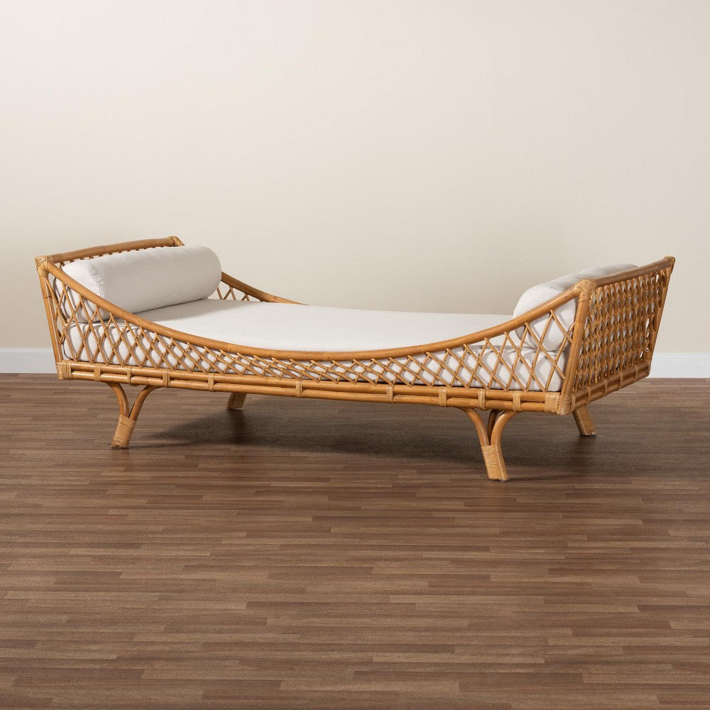 bali & pari - Akemi Daybed in Light Honey - Akemi-Natural Rattan-Cushioned-Daybed view 8