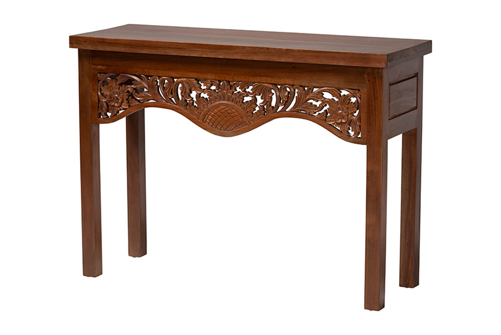 bali & pari - Alannis Console Table - Alannis-Light Brown Wooden-Console Table-Boxed view 1