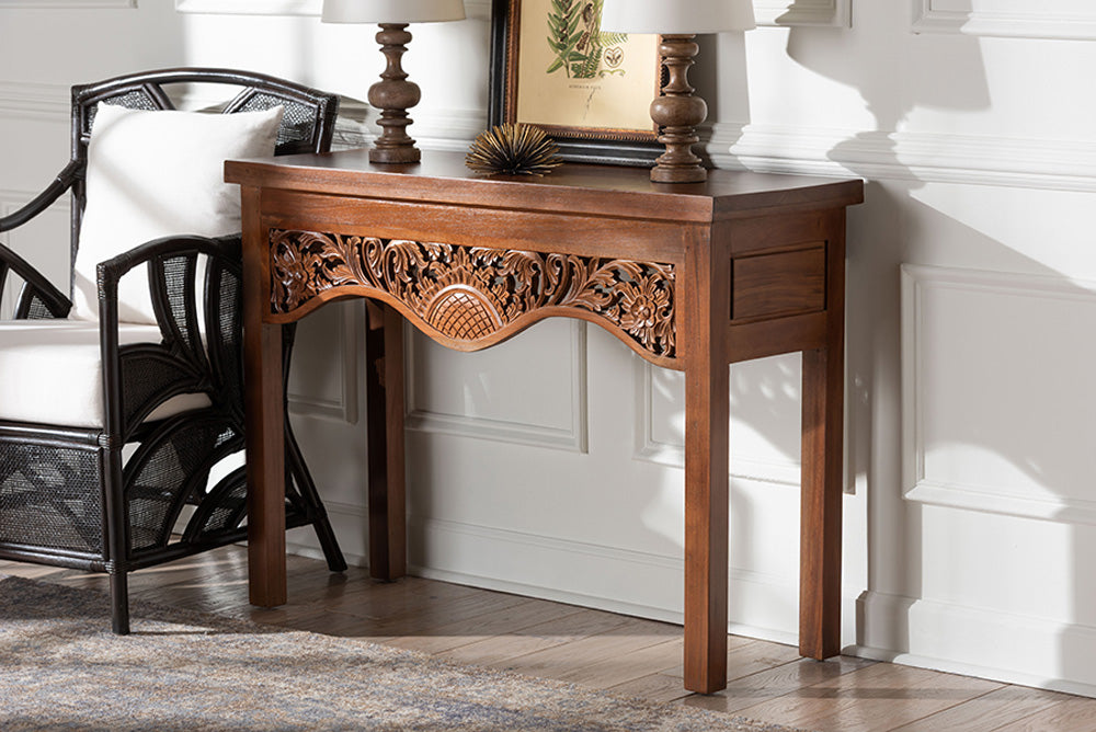bali & pari - Alannis Console Table - Alannis-Light Brown Wooden-Console Table-Boxed view 5