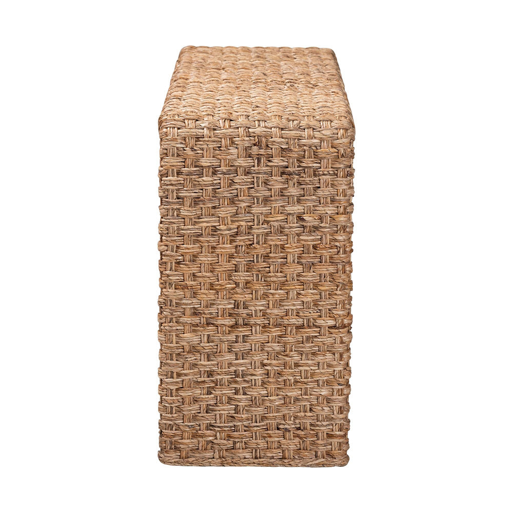 bali & pari - AldaConsole Table in Natural Brown - Alda-Light Honey Rattan-Console Table view 3