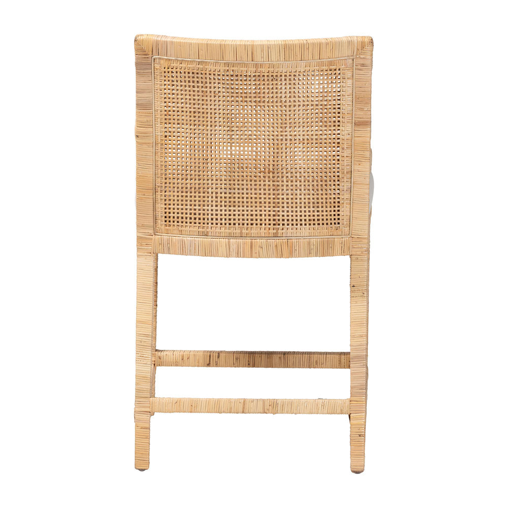 bali & pari - Alexis Counter Stool in Light Honey - Alexis-Light Honey Rattan-Cushion-CS view 4