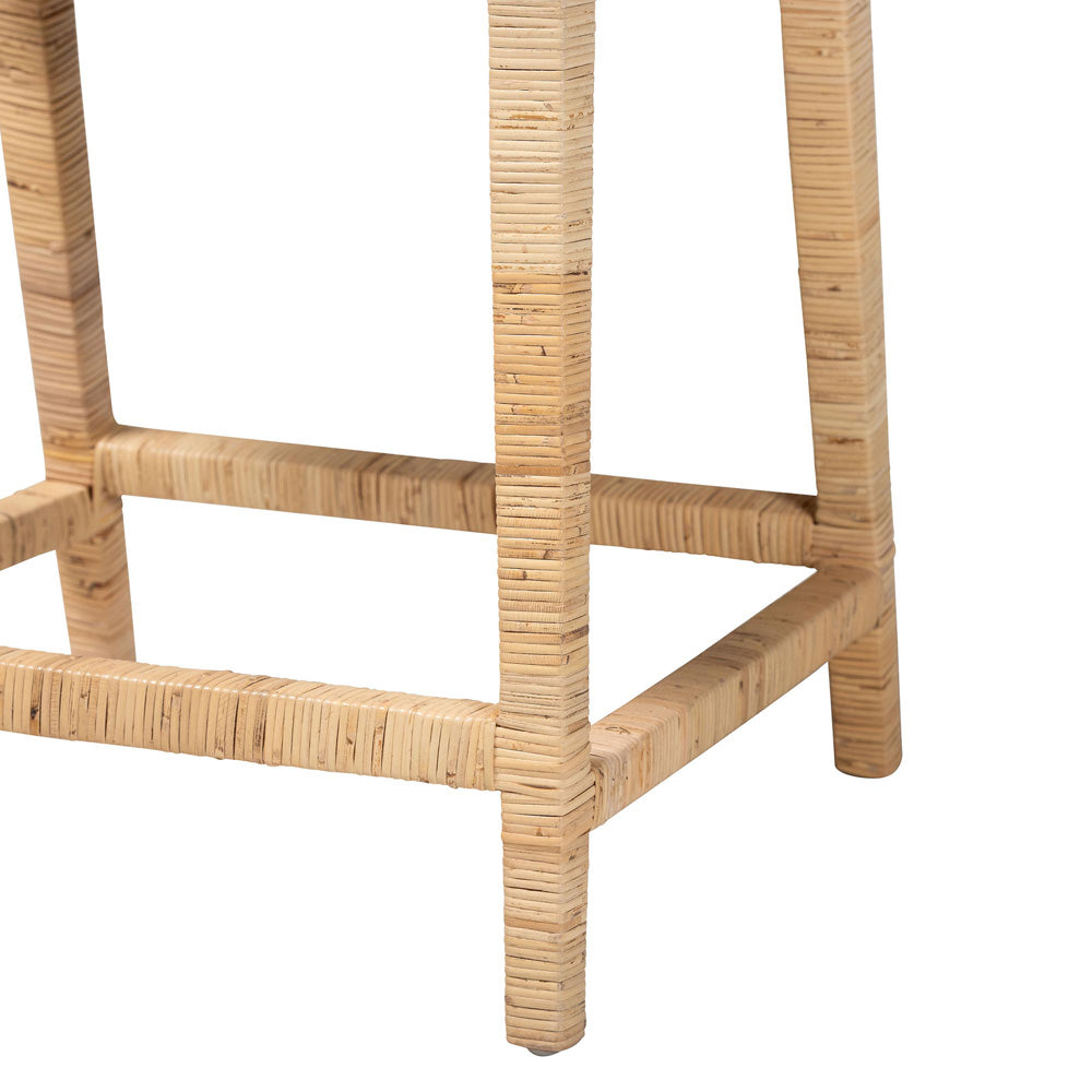 bali & pari - Alexis Counter Stool in Light Honey - Alexis-Light Honey Rattan-Cushion-CS view 6