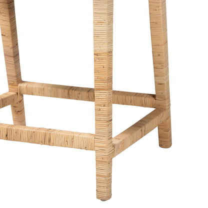 bali & pari - Alexis Counter Stool in Light Honey - Alexis-Light Honey Rattan-Cushion-CS view 6