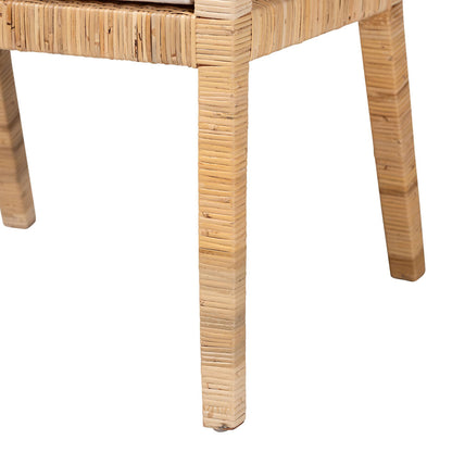 bali & pari - Alexis Dining Chair in Light Honey - Alexis-Light Honey Rattan-Cushion-DC view 6
