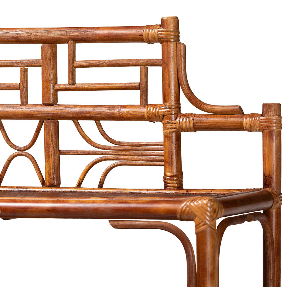 bali & pari - Aleya Shelving Unit in Marbled Tortoise Brown - WS210-Tortoise Rattan-Shelf view 5