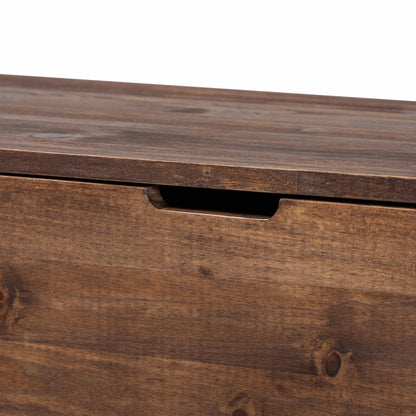 bali & pari  - Alfonso Storage Trunk in Brown Wash - Alfonso-Brown-Wooden-Bench-Boxed view 6