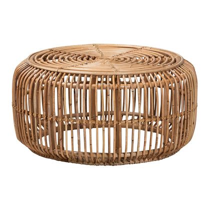 bali & pari - Aliane Coffee Table in Natural Brown - DC8041-Rattan-CT view 1