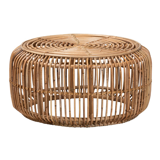 bali & pari - Aliane Coffee Table in Natural Brown - DC8041-Rattan-CT view 1