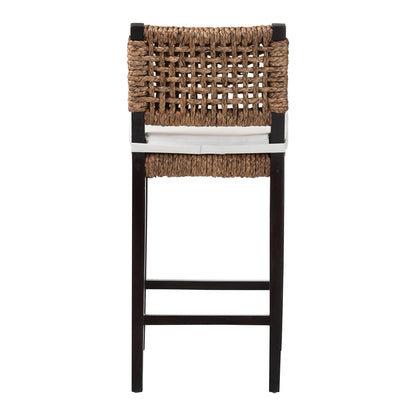 bali & pari - Alise Bar Stool in Natural Brown/Dark Brown - Alise-Mahogany-Cushion-BS view 4