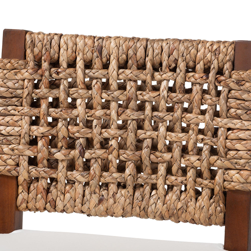 bali & pari - Alise Bar Stool in Natural/Earthy Brown - Alise-Mahogany-Brown-Cushion-BS view 5