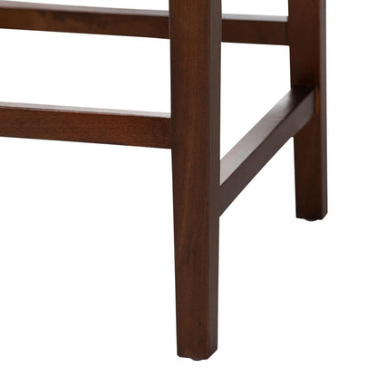 bali & pari - Alise Bar Stool in Natural/Earthy Brown - Alise-Mahogany-Brown-Cushion-BS view 6