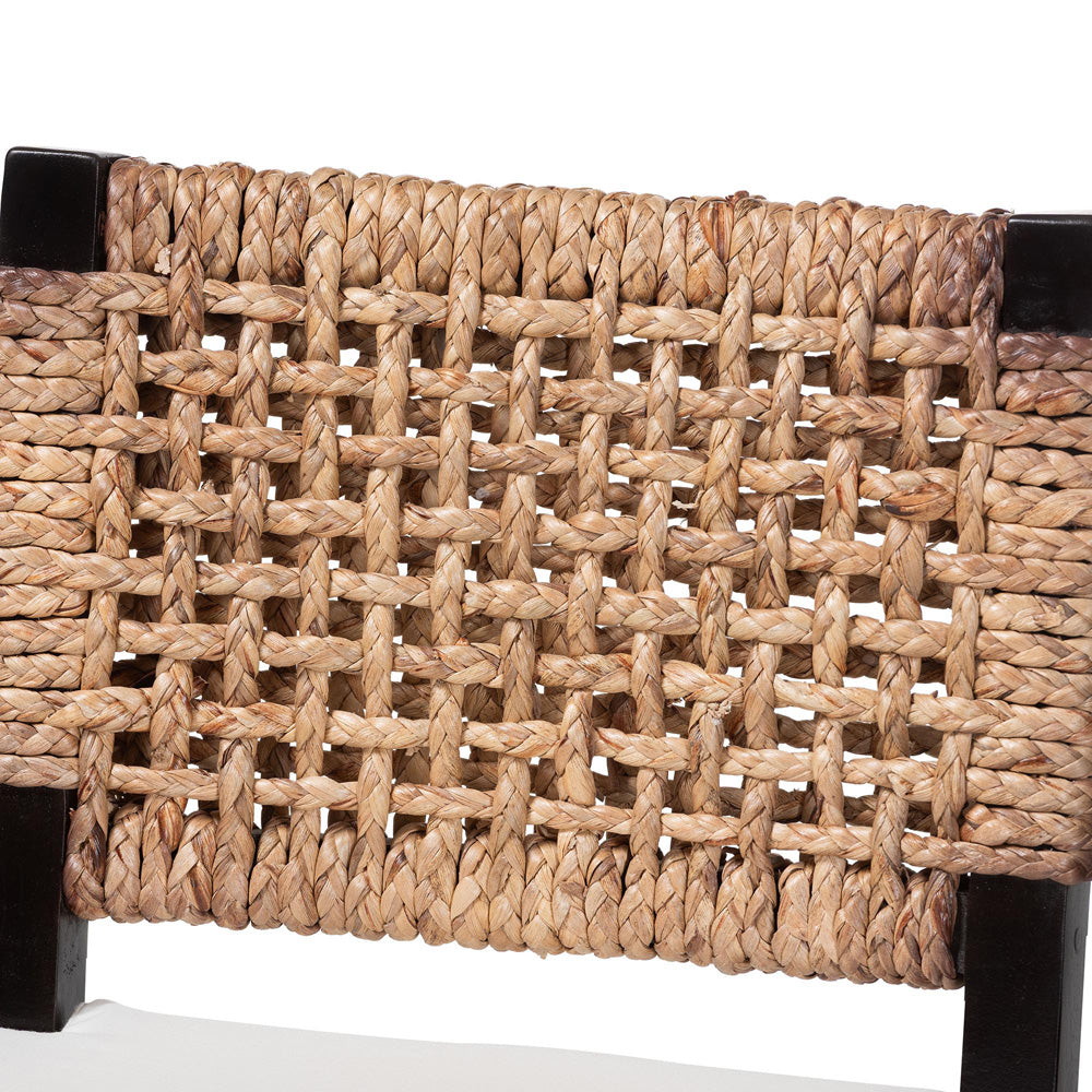 bali & pari - Alise Counter Stool in Dark Brown/Natural Brown - Alise-Mahogany-Cushion-CS view 5