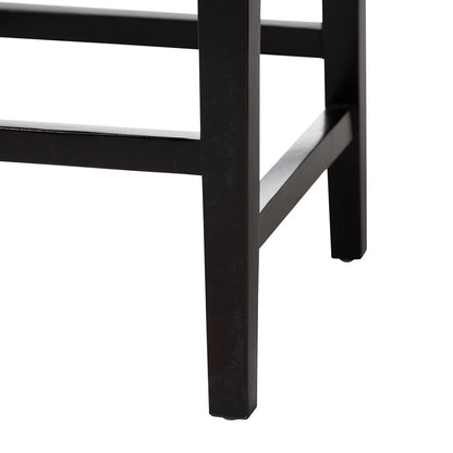 bali & pari - Alise Counter Stool in Dark Brown/Natural Brown - Alise-Mahogany-Cushion-CS view 6