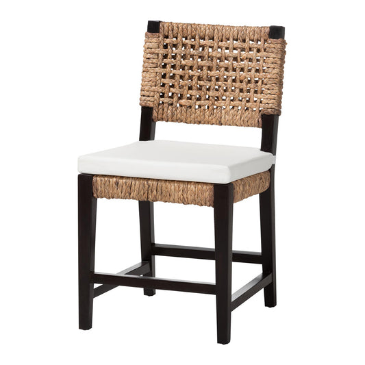 bali & pari - Alise Dining Chair in Dark Brown/Natural Brown - Alise-Mahogany-Cushion-DC view 1