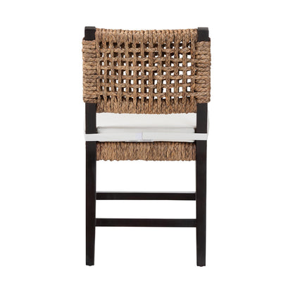 bali & pari - Alise Dining Chair in Dark Brown/Natural Brown - Alise-Mahogany-Cushion-DC view 4