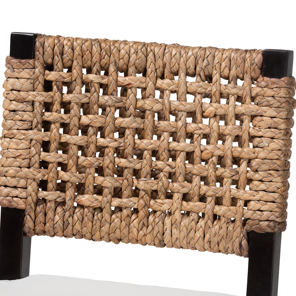 bali & pari - Alise Dining Chair in Dark Brown/Natural Brown - Alise-Mahogany-Cushion-DC view 5
