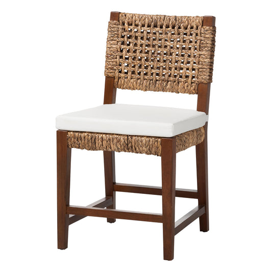 bali & pari - Alise Dining Chair in Natural/Earthy Brown - Alise-Mahogany-Brown-Cushion-DC view 1
