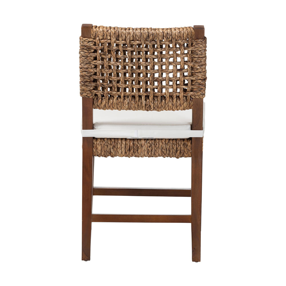 bali & pari - Alise Dining Chair in Natural/Earthy Brown - Alise-Mahogany-Brown-Cushion-DC view 4