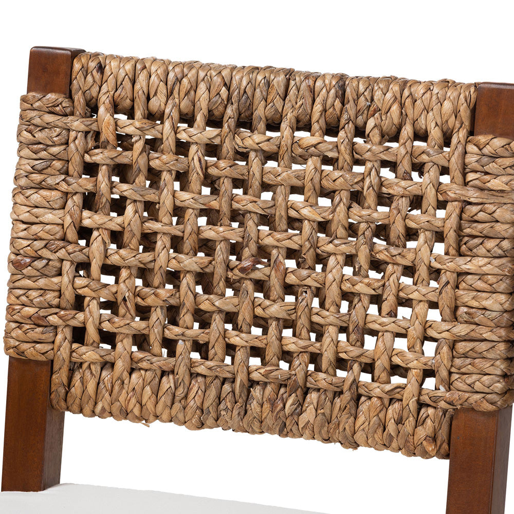 bali & pari - Alise Dining Chair in Natural/Earthy Brown - Alise-Mahogany-Brown-Cushion-DC view 5