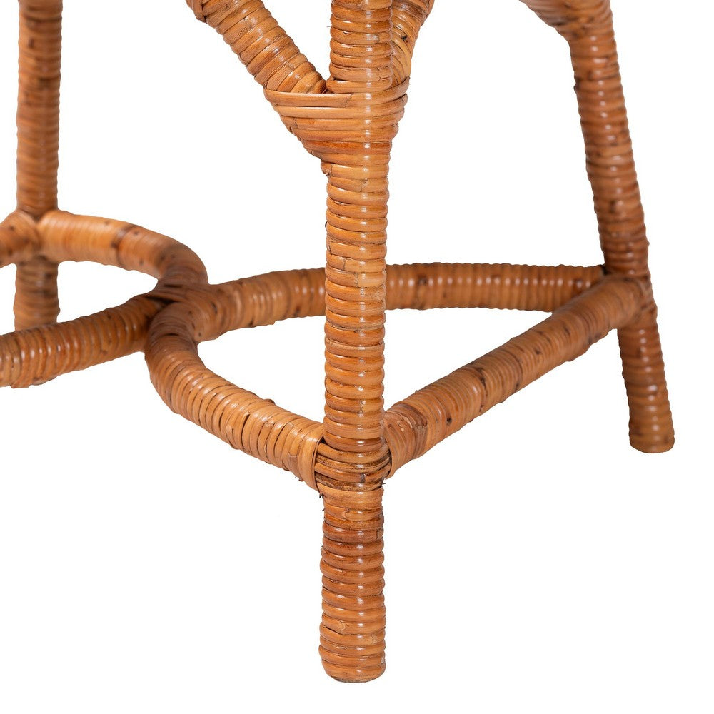 bali & pari - Alondra Dining Chair in Light Honey - Alondra-Light Honey/Rattan-No Arm-Cushion-DC view 6