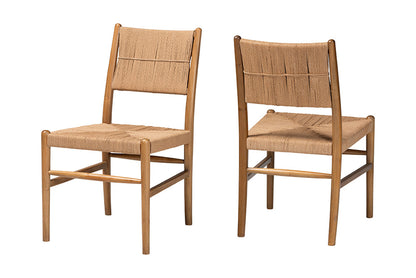 bali & pari - Alva Dining Chair Set of 2 - MD-39889-Alva-Honey-Wooden-DC view 1