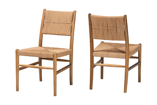 bali & pari - Alva Dining Chair Set of 2 - MD-39889-Alva-Honey-Wooden-DC view 1