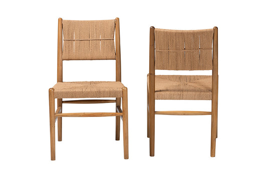 bali & pari - Alva Dining Chair Set of 2 - MD-39889-Alva-Honey-Wooden-DC view 2