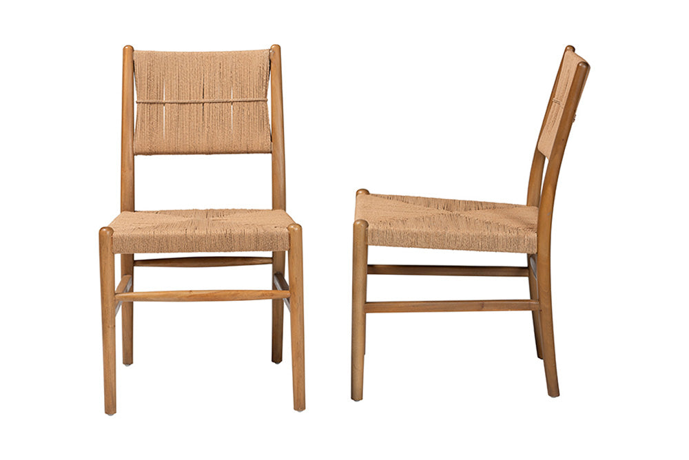 bali & pari - Alva Dining Chair Set of 2 - MD-39889-Alva-Honey-Wooden-DC view 3