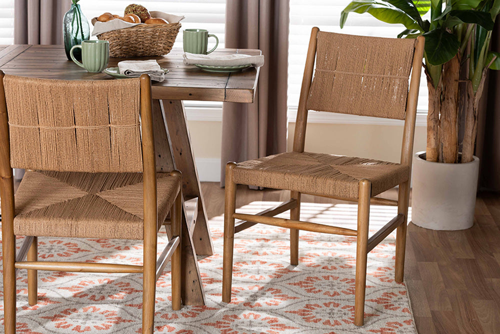 bali & pari - Alva Dining Chair Set of 2 - MD-39889-Alva-Honey-Wooden-DC view 5