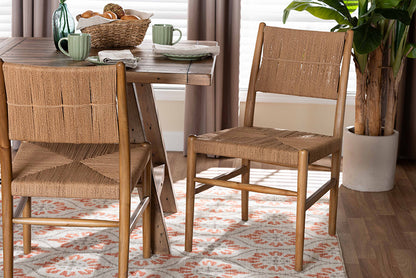bali & pari - Alva Dining Chair Set of 2 - MD-39889-Alva-Honey-Wooden-DC view 5