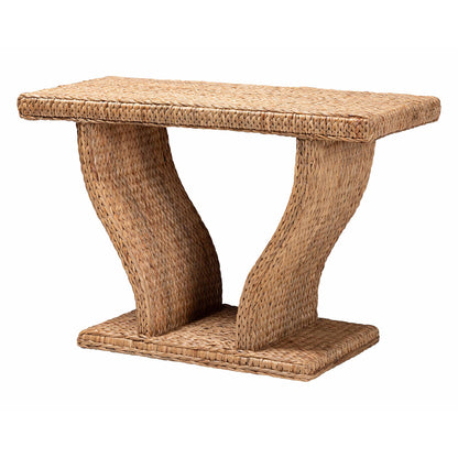 bali & pari - Alyssa Console Table in Natural Brown - Alyssa-Rattan/Abaca-Console Tables view 1