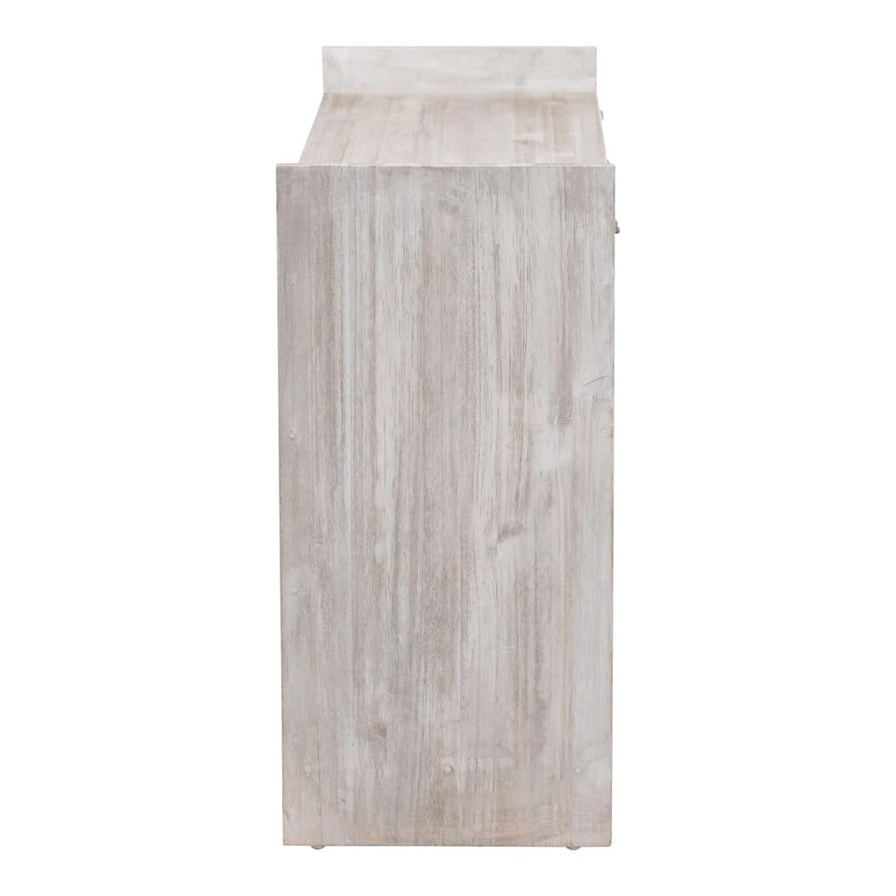 bali & pari  - Amado Chest in White Wash - Amado-White Wash-Wooden-Bench-Boxed view 4