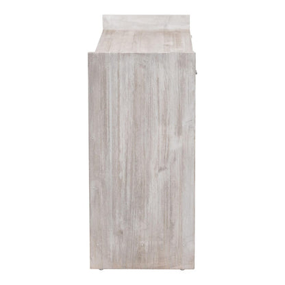 bali & pari  - Amado Chest in White Wash - Amado-White Wash-Wooden-Bench-Boxed view 4