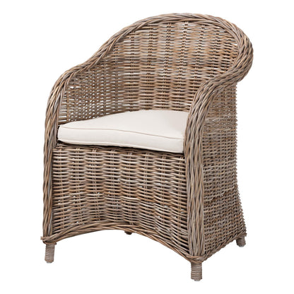bali & pari - Amanda Arm Chair in Kubu Grey - LCF-0001-Amanda-Kubu Grey Rattan Cushion-CC view 1