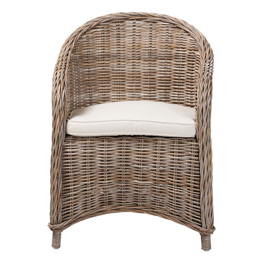 bali & pari - Amanda Arm Chair in Kubu Grey - LCF-0001-Amanda-Kubu Grey Rattan Cushion-CC view 2