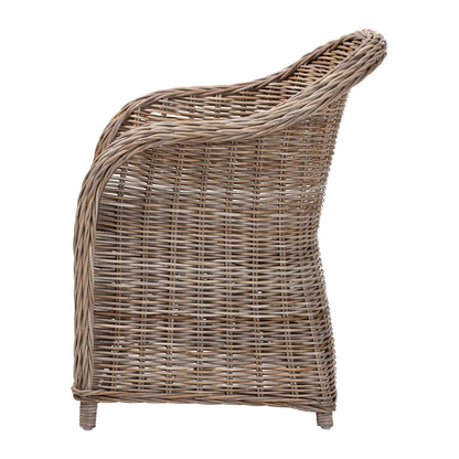 bali & pari - Amanda Arm Chair in Kubu Grey - LCF-0001-Amanda-Kubu Grey Rattan Cushion-CC view 3