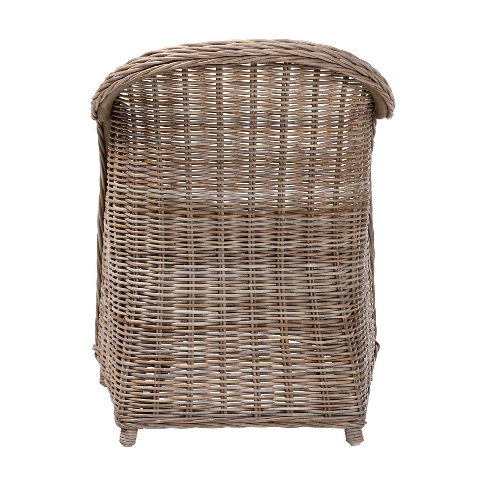bali & pari - Amanda Arm Chair in Kubu Grey - LCF-0001-Amanda-Kubu Grey Rattan Cushion-CC view 4