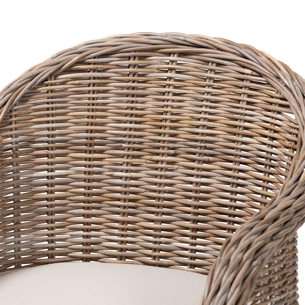 bali & pari - Amanda Arm Chair in Kubu Grey - LCF-0001-Amanda-Kubu Grey Rattan Cushion-CC view 5
