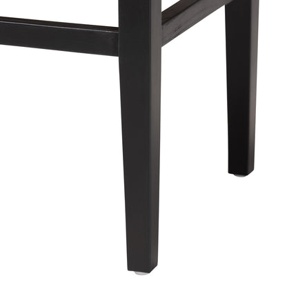 bali & pari - Amber Bench in Natural Brown/Black - Amber-Natural/Black Matte-Wooden/Seagrass-Bench view 4