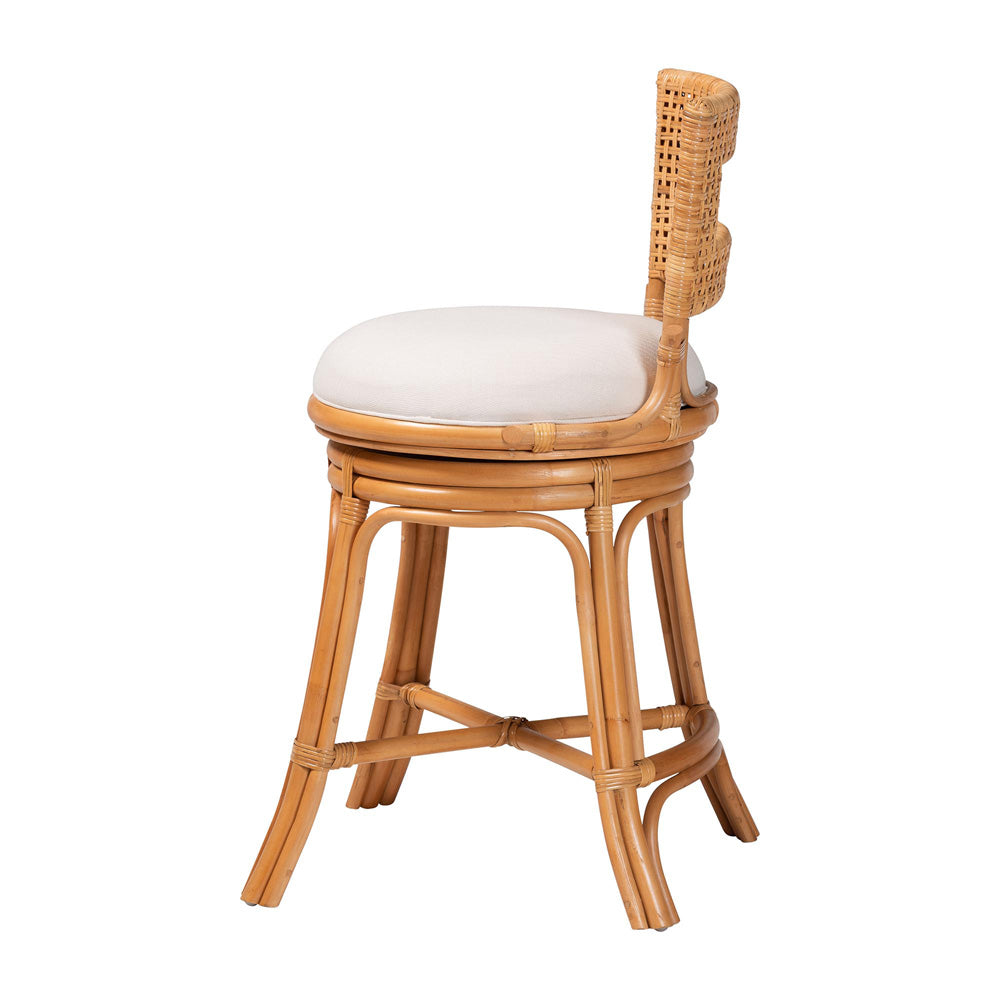bali & pari - Amina Counter Stool in Light Honey - Amina-Light Honey Rattan-CS view 3