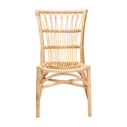 bali & pari - Ammi Dining Chair in Natural Brown - Ammi-Rattan-DC view 2