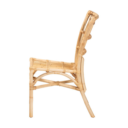 bali & pari - Ammi Dining Chair in Natural Brown - Ammi-Rattan-DC view 3