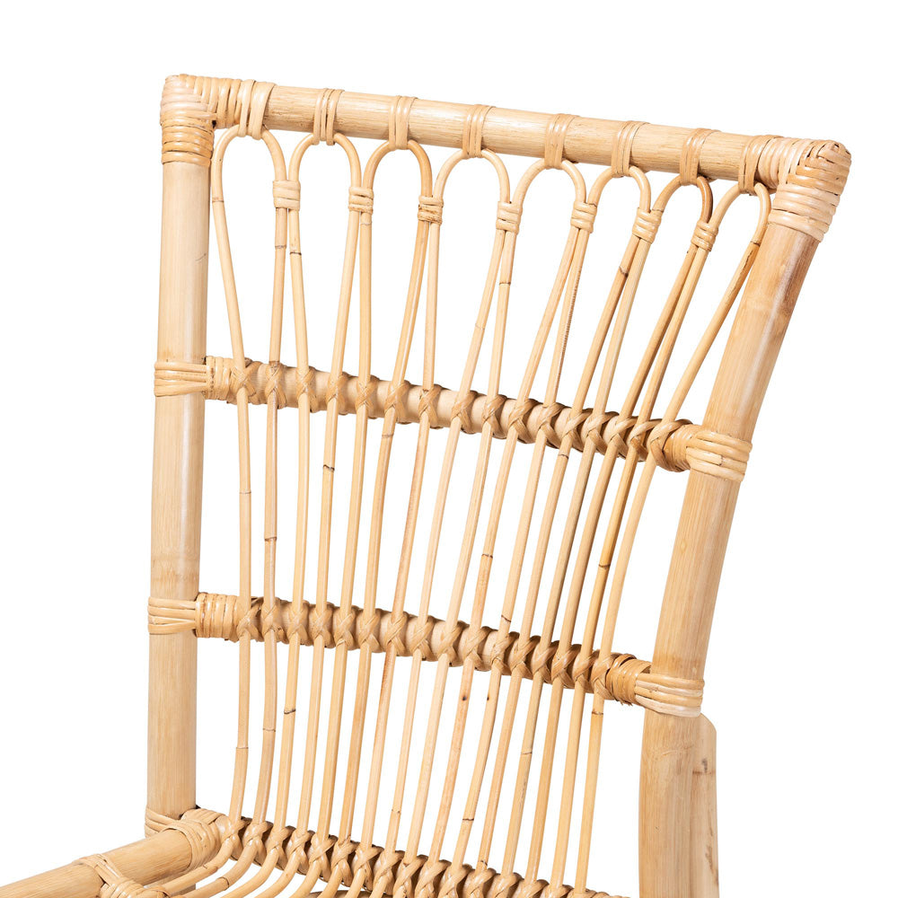bali & pari - Ammi Dining Chair in Natural Brown - Ammi-Rattan-DC view 5